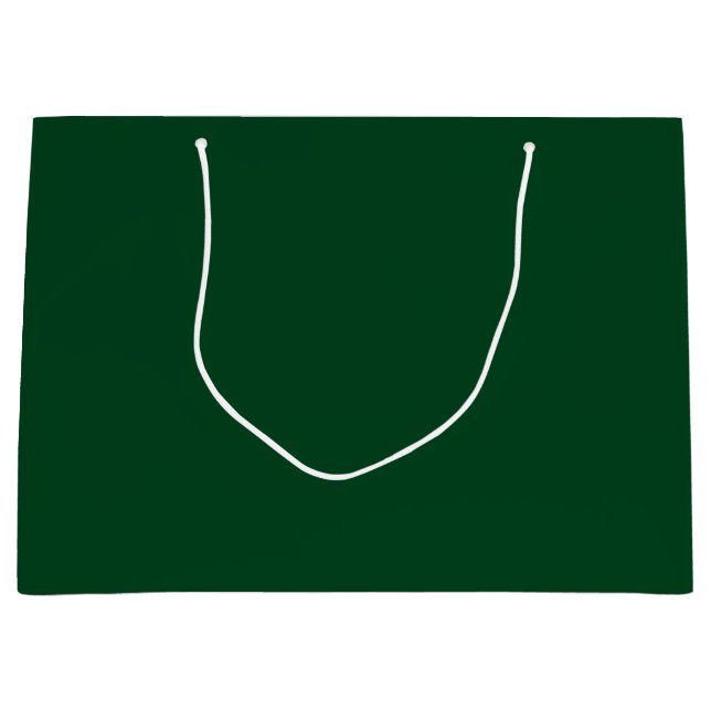 Evergreen Solid Color Große Geschenktüte (Vorderseite)