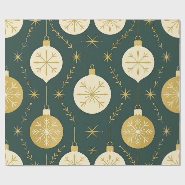 Evergreen Sparkles Geschenkpapier (Flach)