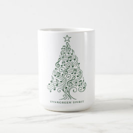 "Evergreen Spirit - Musical Christmas Tree Design" Kaffeetasse