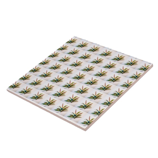 Evergreen Sprig mit Beries Muster Keramik Tile Fliese (Seite)