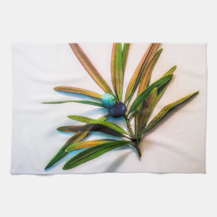 Evergreen Sprig mit Berries Küchentücher