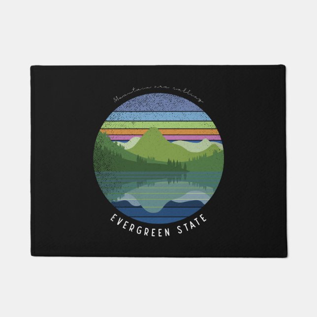 Evergreen Staat Doormat Fußmatte (Vorderseite)