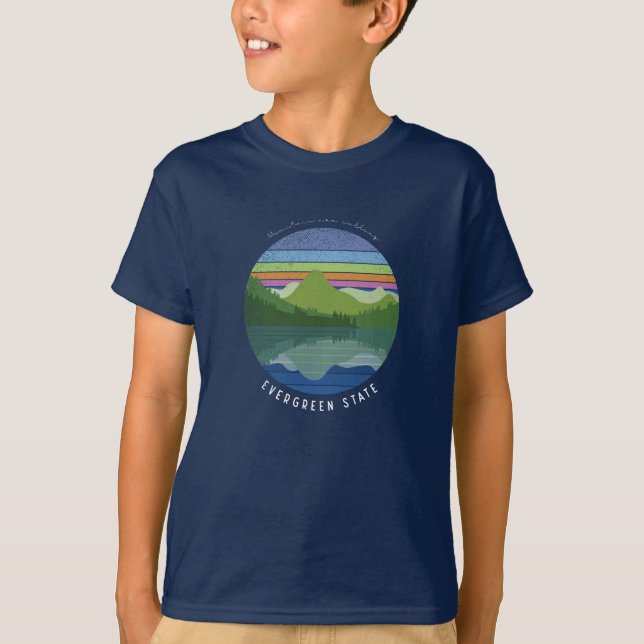 Evergreen Staat T - Shirt (Vorderseite)
