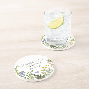 Evergreen Summer Garden Wedding Getränkeuntersetzer