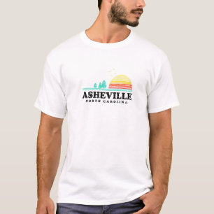 Evergreen Sunset Asheville Forest North Carolina W T-Shirt