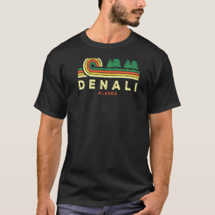 Evergreen Sunset Denali Wald Alaska Wald Natur T-Shirt