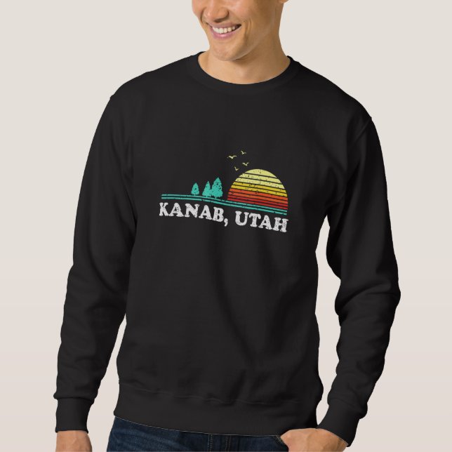 Evergreen Sunset Kanab Forest Utah Woods Camping Sweatshirt (Vorderseite)