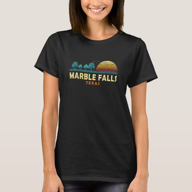 Evergreen Sunset Marble Falls Forest Texas Woods T-Shirt (Vorderseite)