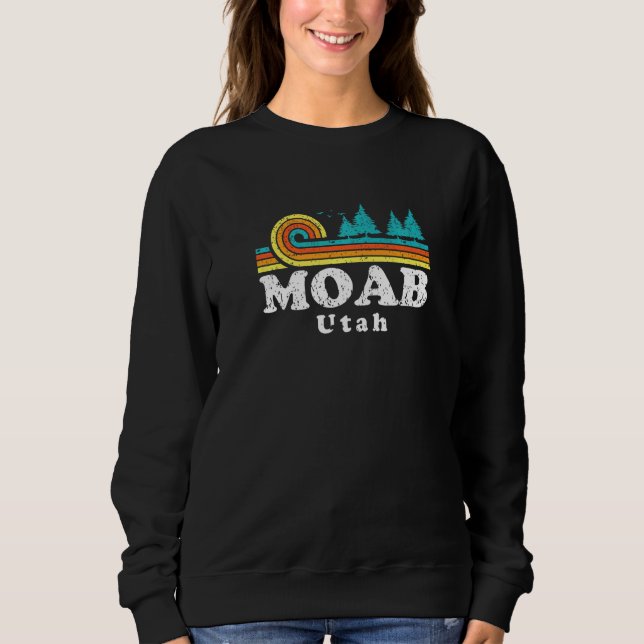 Evergreen Sunset Moab Forest Utah Woods Nature Sweatshirt (Vorderseite)