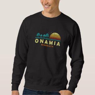Evergreen Sunset Onamia Forest Minnesota Woods Nat Sweatshirt