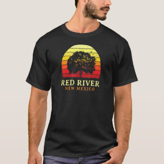 Evergreen Sunset Red River Oak Tree New Mexico Bur T-Shirt