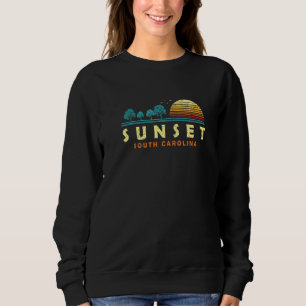 Evergreen Sunset South Carolina Forest Sc Woods Na Sweatshirt