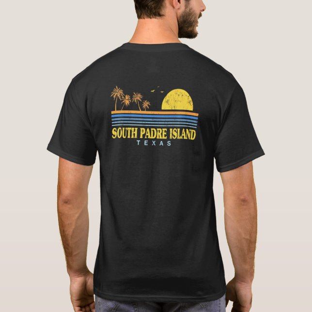 Evergreen Sunset South Padre Island Beach Te T-Shirt (Rückseite)