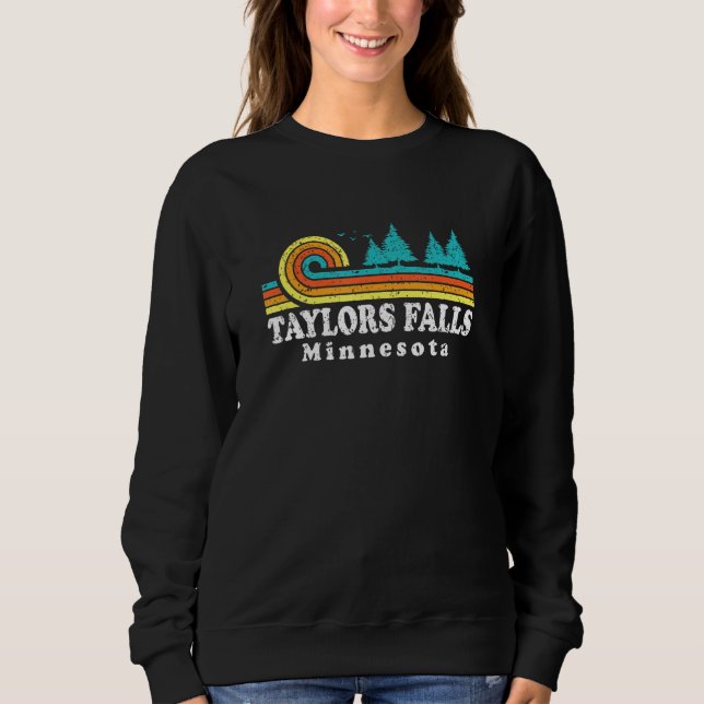 Evergreen Sunset Taylors Falls Forest Minnesota Wo Sweatshirt (Vorderseite)