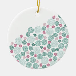 Evergreen Swirl - (Pattern) Keramik Ornament