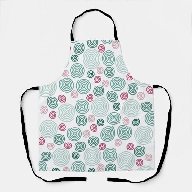 Evergreen Swirl (Pattern) Schürze (Vorderseite)