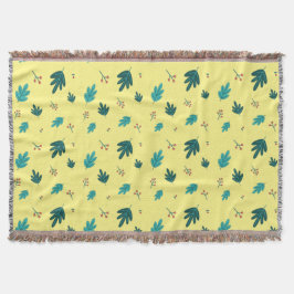 Evergreen Tree Blätter & Red Holly Berries Decke