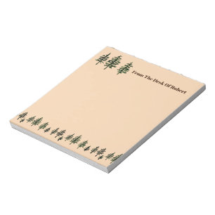 Evergreen Trees 5.5" x 6" Notepad - 40 Seiten Notizblock