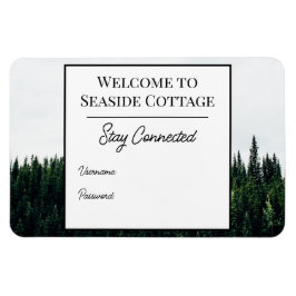 Evergreen Trees Airbnb Vacation Rental Wifi Magnet