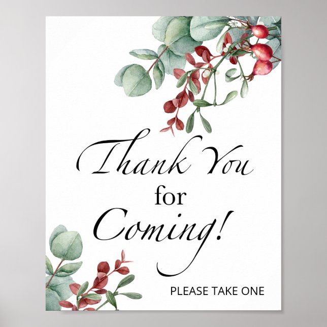 Evergreen Vielen Dank für Ihr Kommen und Ihre Teil Poster (Vorne)