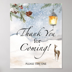 Evergreen Vielen Dank für Ihr Kommen und Ihre Teil Poster