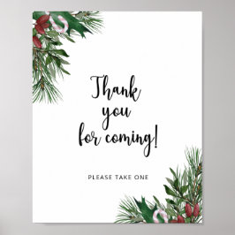 Evergreen Vielen Dank für Ihren Besuch Poster