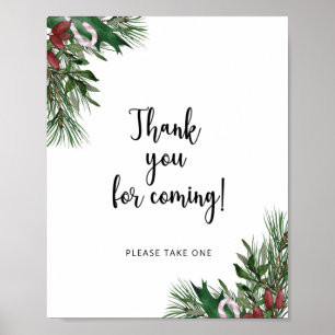 Evergreen Vielen Dank für Ihren Besuch Poster