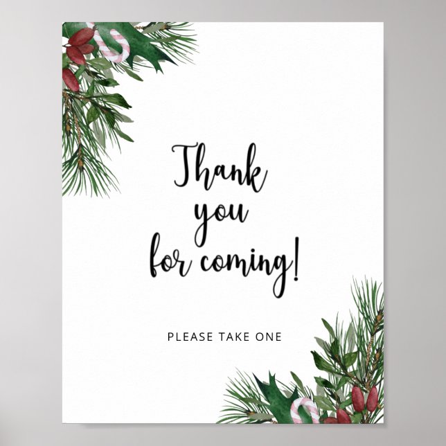 Evergreen Vielen Dank für Ihren Besuch Poster (Vorne)