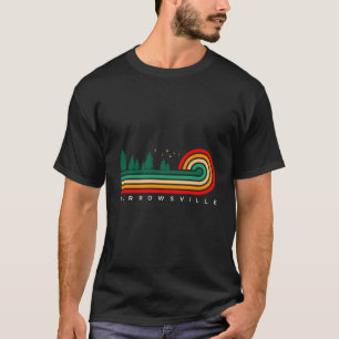 Evergreen Vintag Stripes Burrowsville Virginia T-Shirt