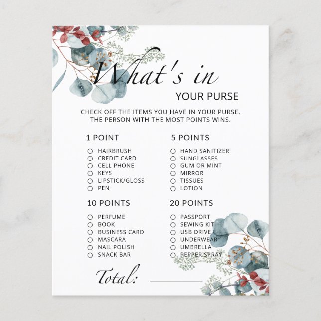 Evergreen Was steckt in deinem Baby-Duschspiel (Vorderseite)