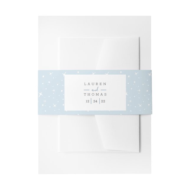 Evergreen Watercolor Rustic Tree Wedding Einladungsbanderole (Vorderseite Beispiel)