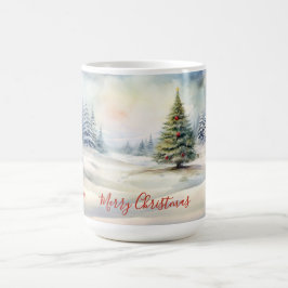Evergreen Weihnachtsbaum Vintage Tasse