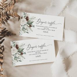 Evergreen Weihnachtskiefern-Kegel-Gewinnspiel Verl Begleitkarte