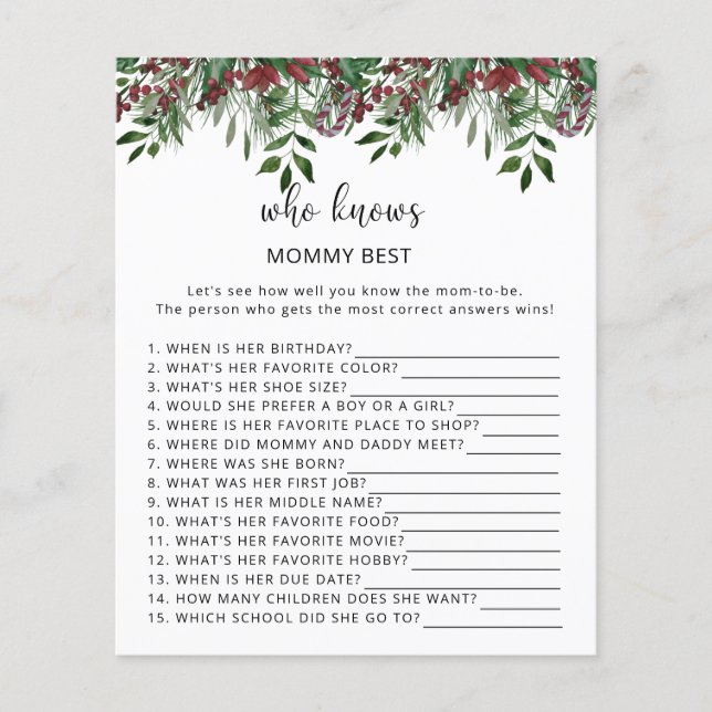 Evergreen Wer Mommy am besten kennt (Vorderseite)