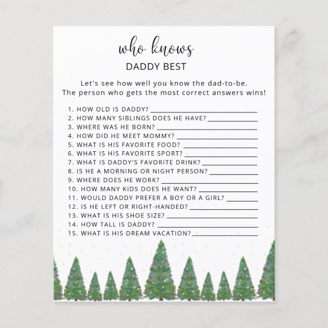 Evergreen Who kennt Daddy Best Game (Vorderseite)