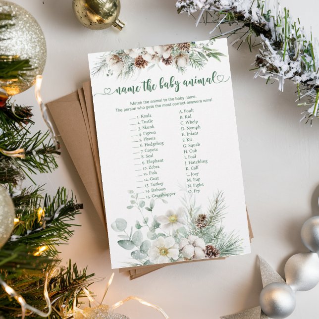 Evergreen winter Baby Animal Matching Baby Game (Von Creator hochgeladen)