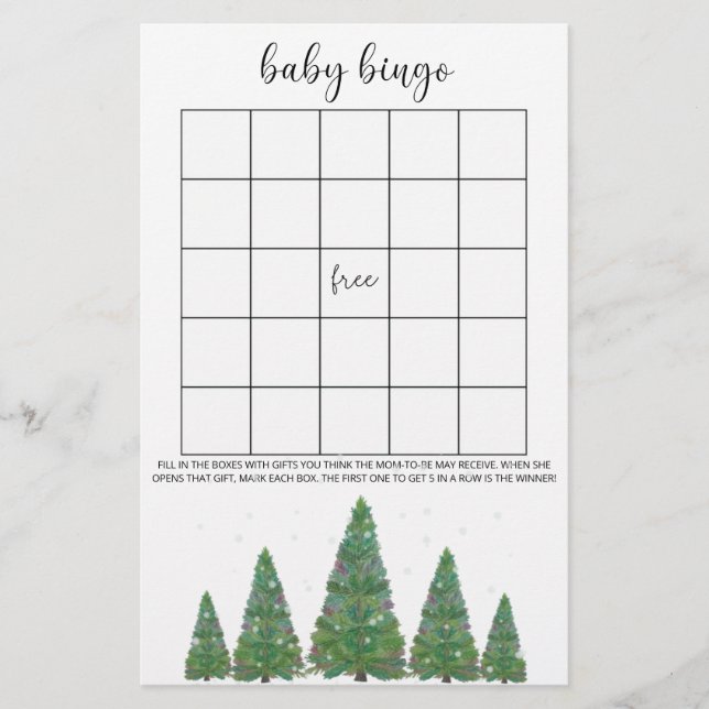 Evergreen winter Baby Bingame (Vorderseite)