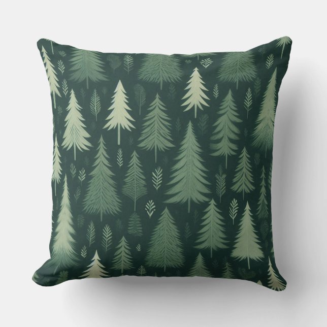 Evergreen Wonderland Kissen (Vorderseite)