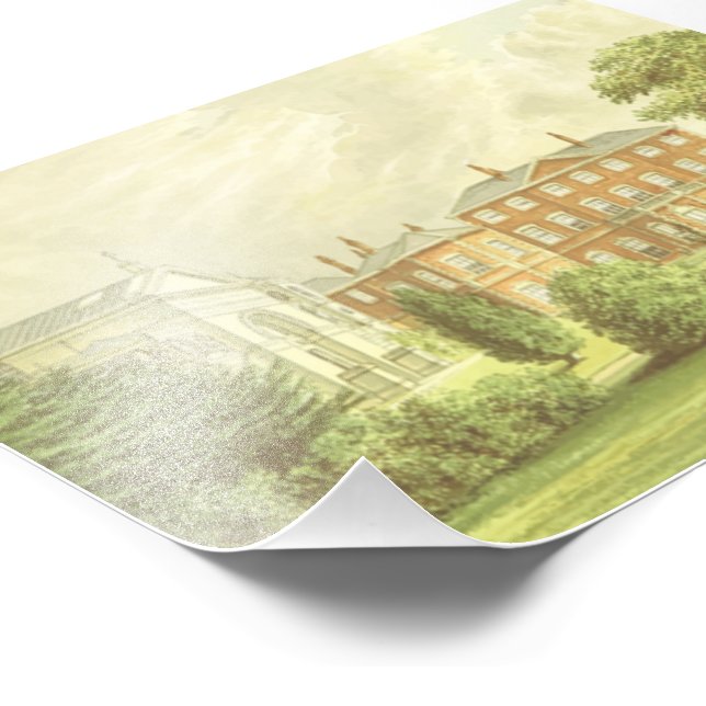 Everingham Park zeichnend Fotodruck (Ecke)