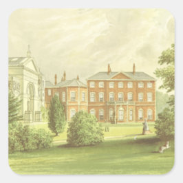 Everingham Park zeichnend Quadratischer Aufkleber