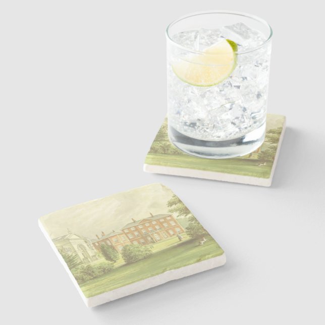 Everingham Park zeichnend Steinuntersetzer (Seitenansicht)