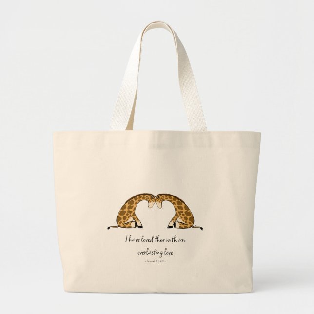 Everlasting Liebe Christlich Tote Bag Jumbo Stoffbeutel (Vorne)