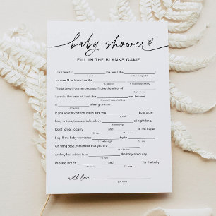 EVERLEIGH Baby Shower Libs, füllen Sie das Leere S Einladung