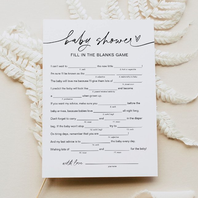 EVERLEIGH Baby Shower Libs, füllen Sie das Leere S Einladung (Von Creator hochgeladen)