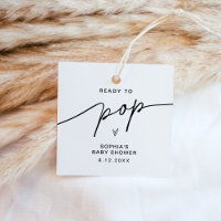 EVERLEIGH Baby Shower Popcorn Gefallen Sticker