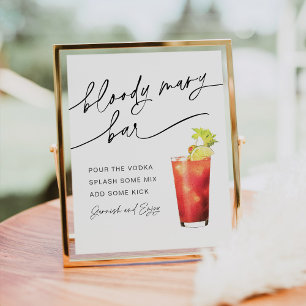 EVERLEIGH Bloody Mary Bar Schild