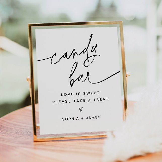 EVERLEIGH Candy Bar Wedding Sign Poster (Von Creator hochgeladen)