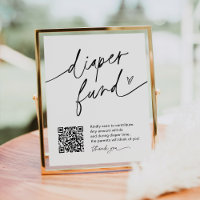EVERLEIGH Diaper Fund QR Code Babydusche-Zeichen
