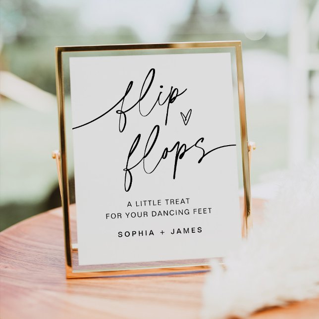 EVERLEIGH Flip Flops Wedding Sign Poster (Von Creator hochgeladen)