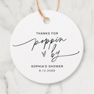 EVERLEIGH Popcorn Gefallen Danke für Poppin By Geschenkanhänger